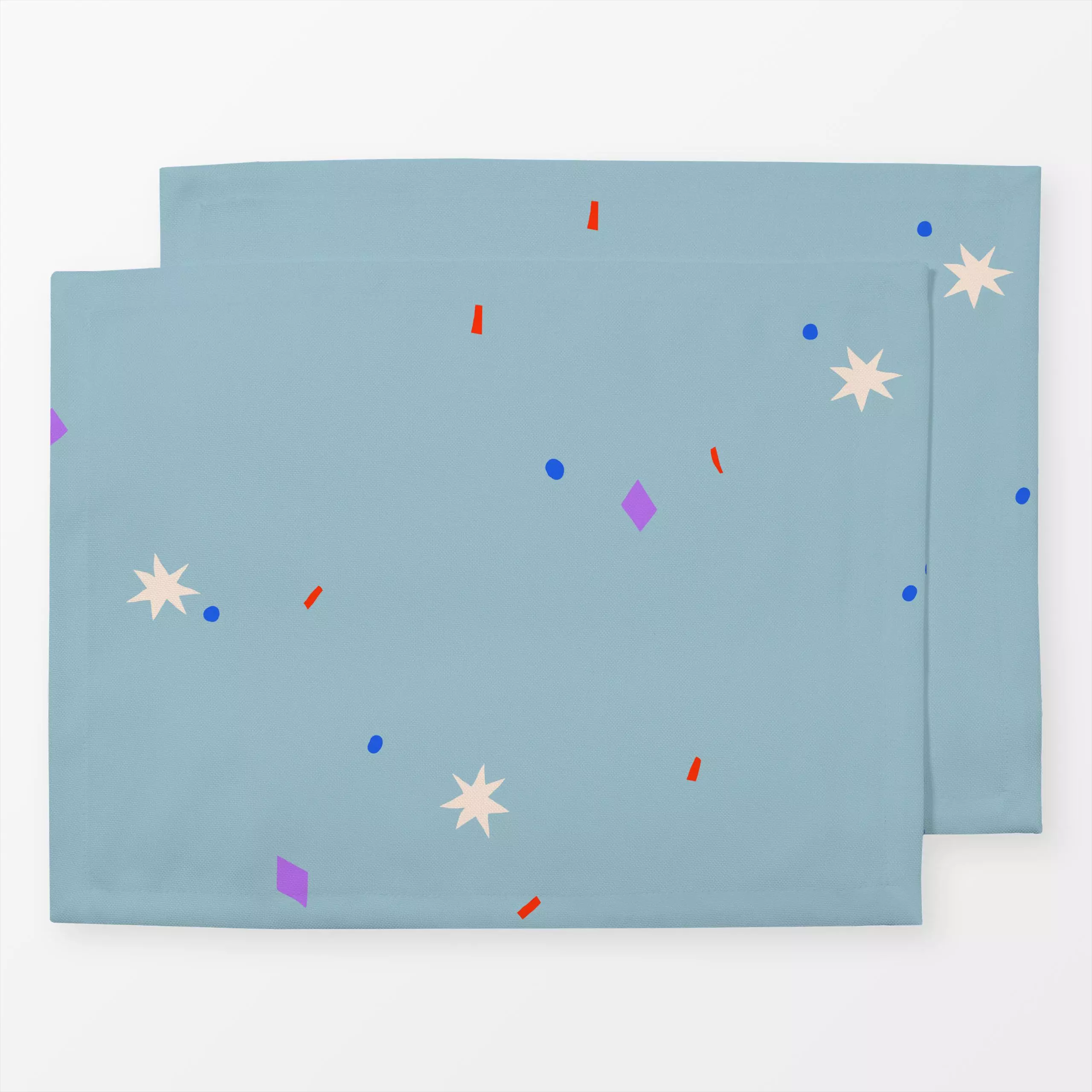 Tischset Sparkle Confetti - Kinderzimmer & Motive für Kinder, Symbole & Muster - von „Maren Gross "; Muster, Punkte, Dots, K...