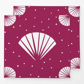 Servietten Abstract Shell bordeaux