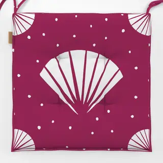 Sitzkissen Abstract Shell bordeaux