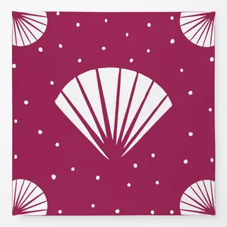 Tischdecke Abstract Shell bordeaux
