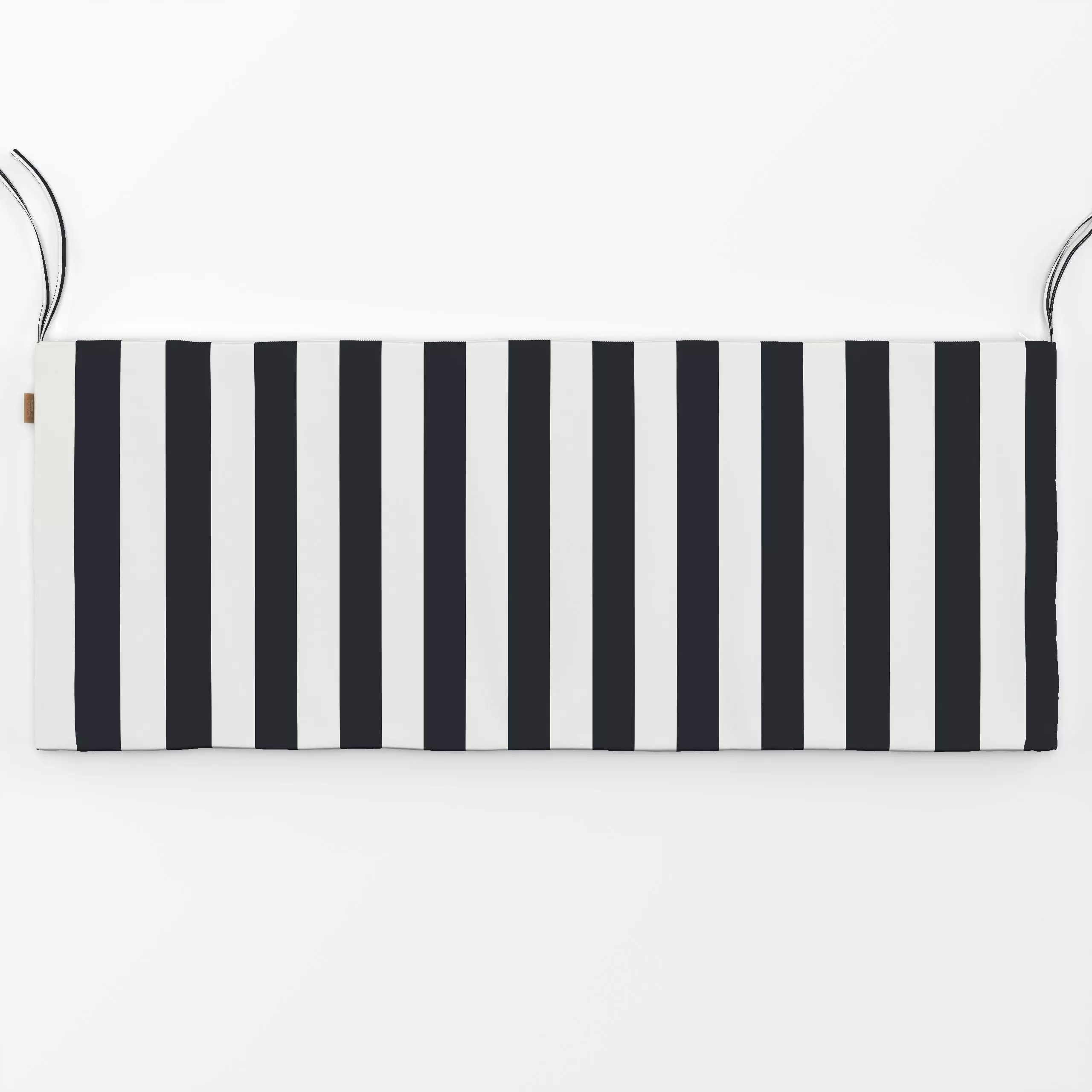 Bankauflage Breite Streifen Midnight - Symbole & Muster - von „Anna Petersen"; schwarz, minimal, skandinavisch, Minimalismus...