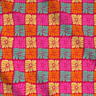 Meterware Matisse Summer Florals Red