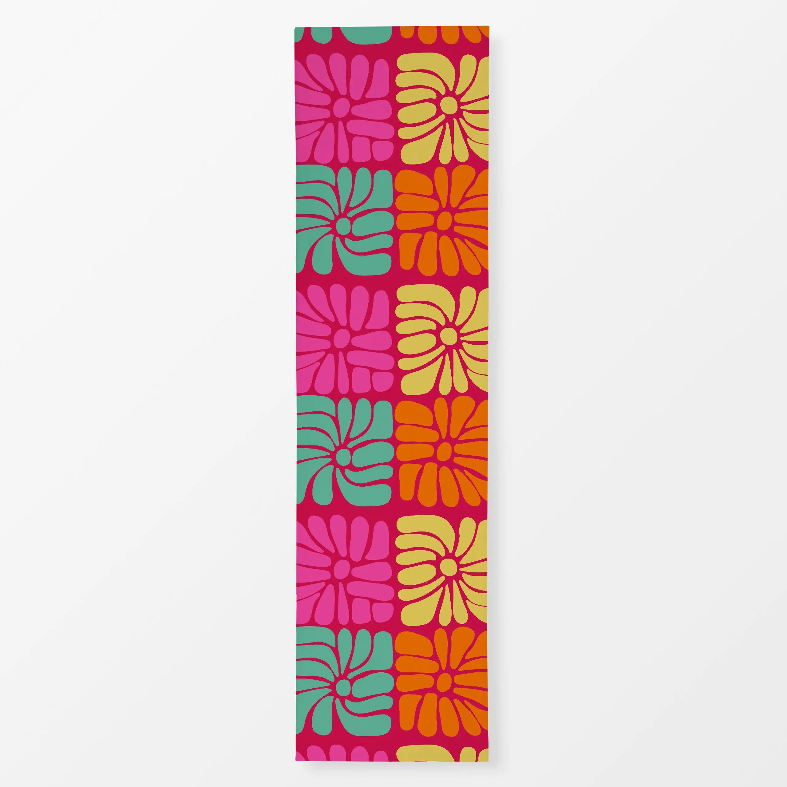 Tischläufer Matisse Summer Florals Red, Blumen, Sommer, von Andrea Haase