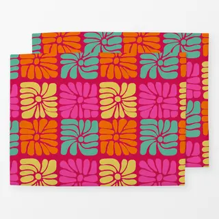 Tischset Matisse Summer Florals Red