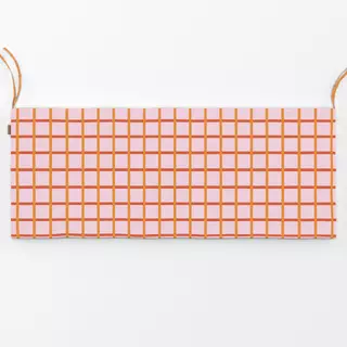 Bankauflage Checks Pink Red