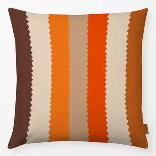 Kissen Multicolor Streifen orange