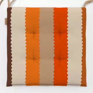 Sitzkissen Multicolor Streifen orange