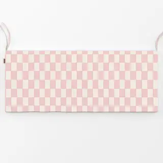 Bankauflage Kariert mit Nadelstreifen Rosa