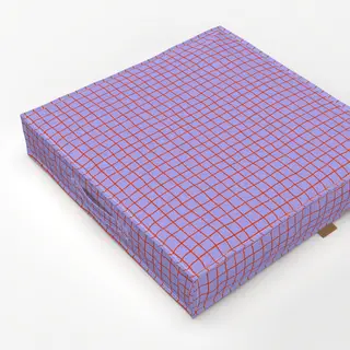 Bodenkissen Grid Pattern Heart