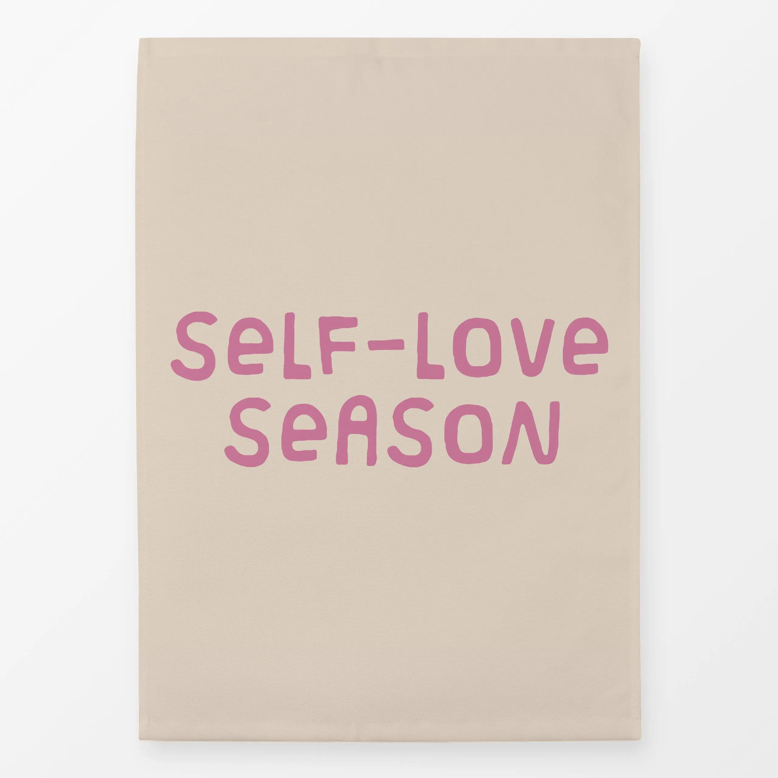 Geschirrtücher SELF LOVE SEASON offwhite - Frühling, Liebe, Romantik & Pride, Sprüche & Schriftzüge - von „Studio Kesse"; Os...