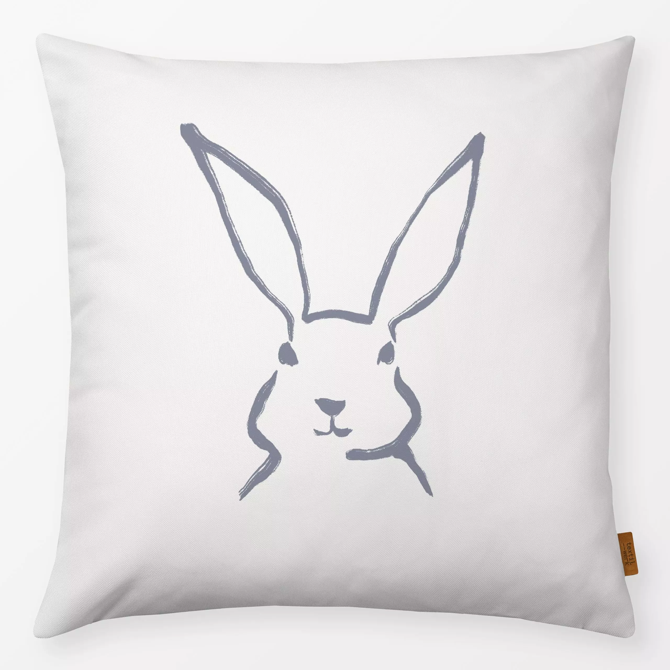 Kissen Osterhase Kaninchen gemalt - Frühling, Tiere, Anlässe, Ostern - von „Studio Kesse"; Hase, Tiere, Kaninchen, Ostern, O...