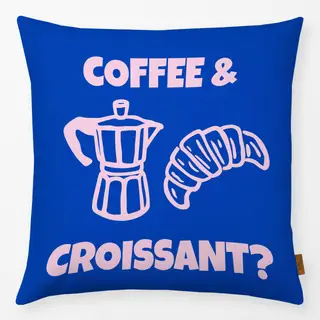 Kissen Coffee And Croissant
