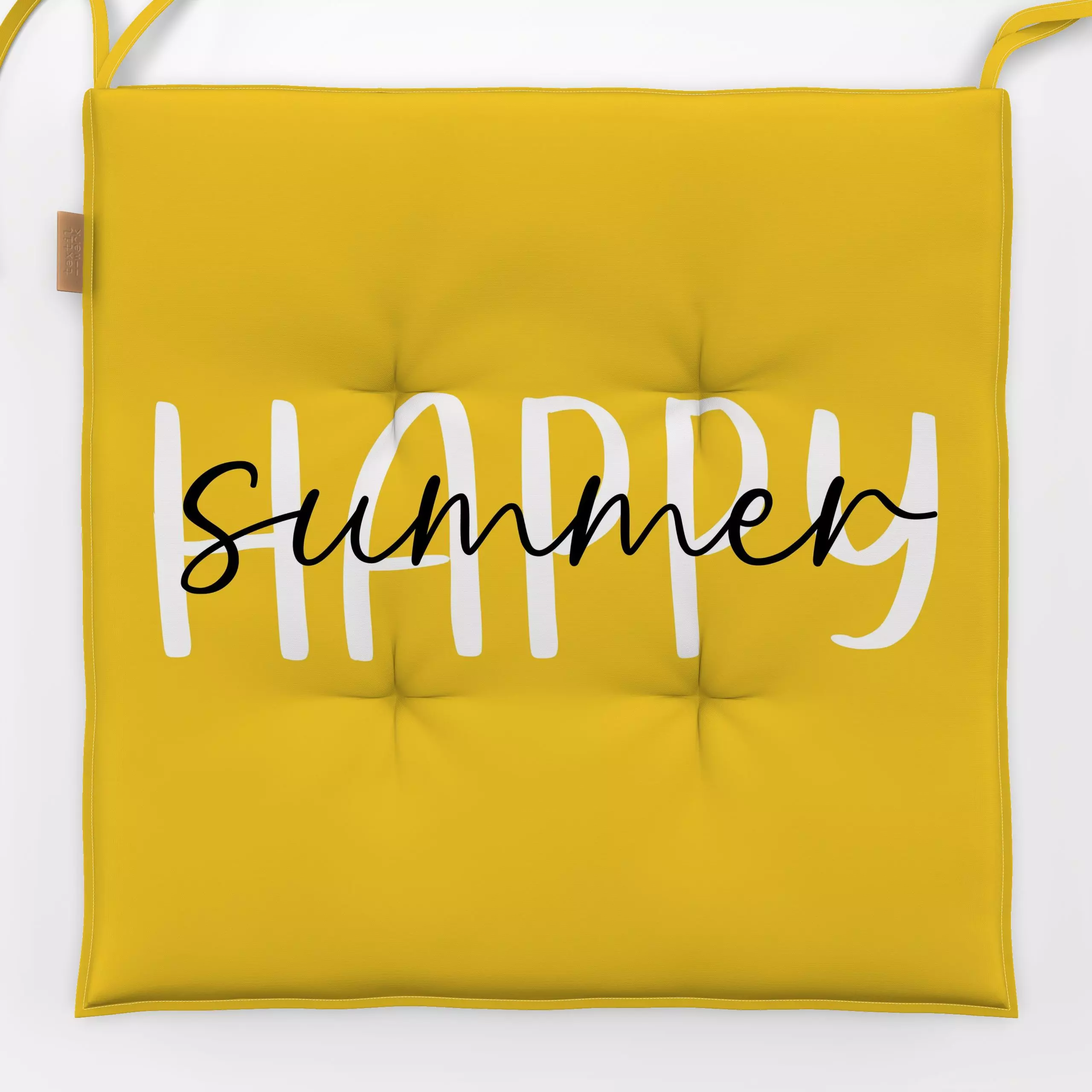 Sitzkissen Happy Summer - Sommer, Sprüche & Schriftzüge - von „Uta Naumann"; Garten, Sommer, text, typografie, Happy, Sommer...