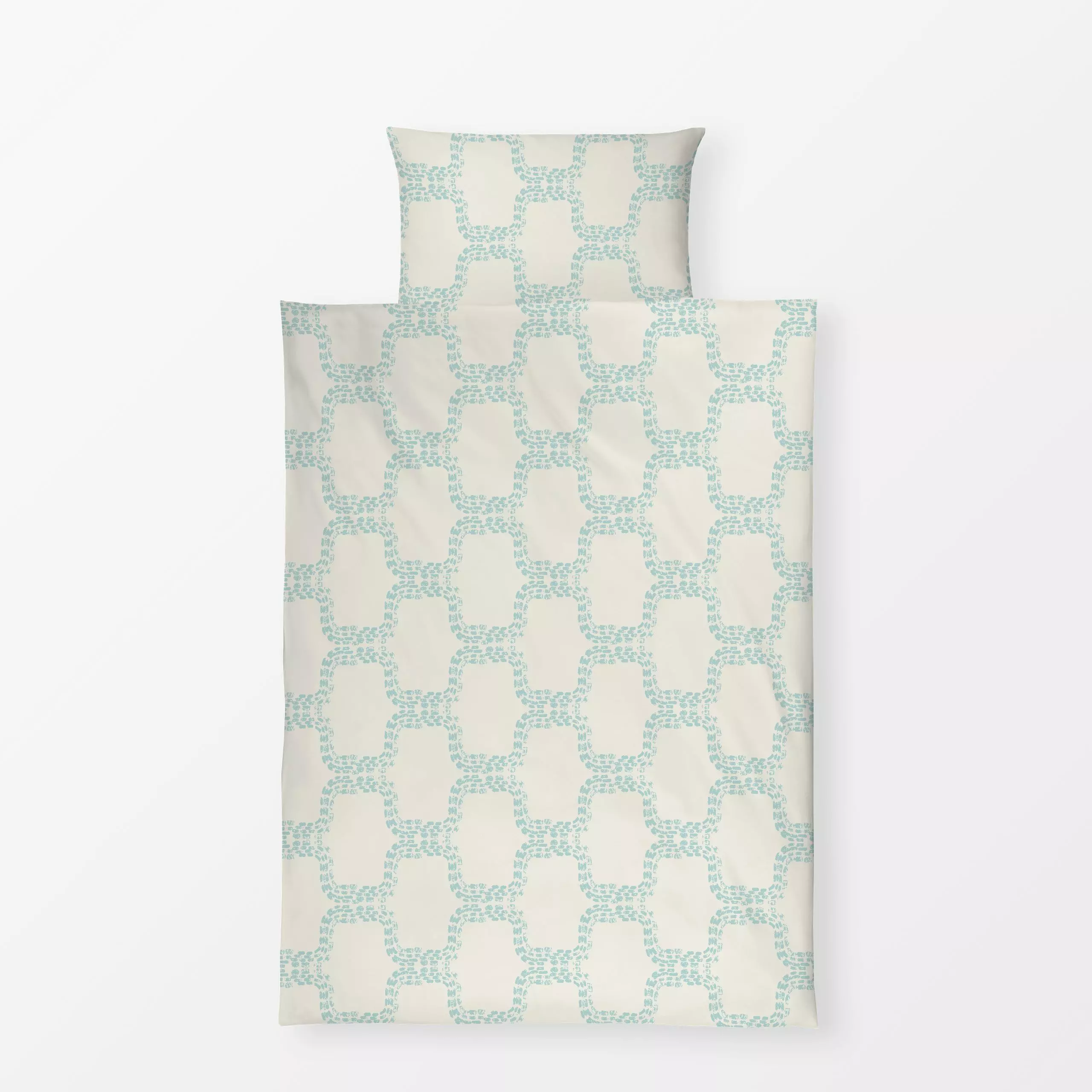 Bettwäsche Path light - Symbole & Muster - von „Patries Elisabeth"; boho, Muster, minimal, Linien, abstrakt, Retro, Geometri...