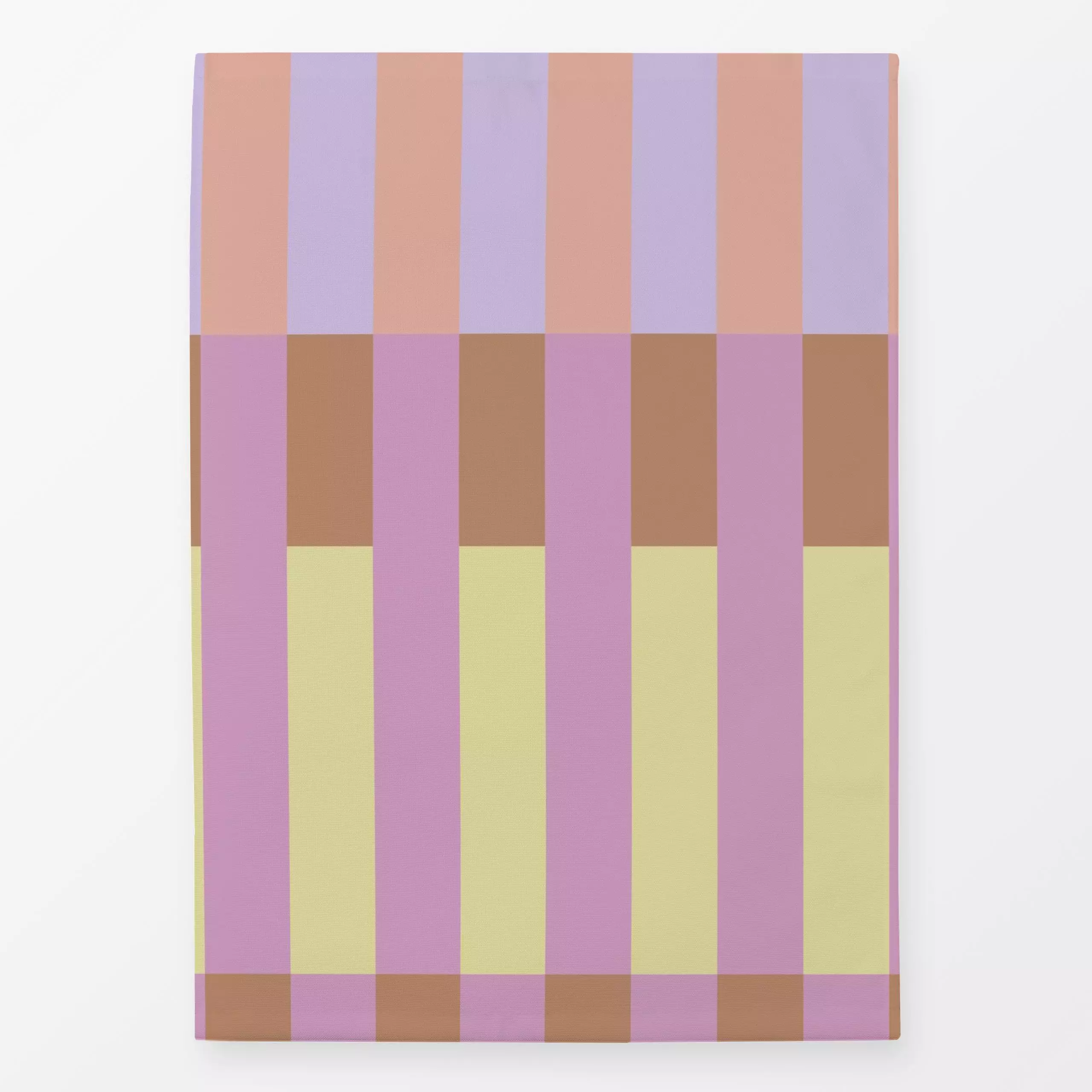 Geschirrtücher Tile Stripes Apricot Yellow - Frühling, Symbole & Muster - von „Studio ROSAGRAU“; Streifen, Sommer, farbenfro...