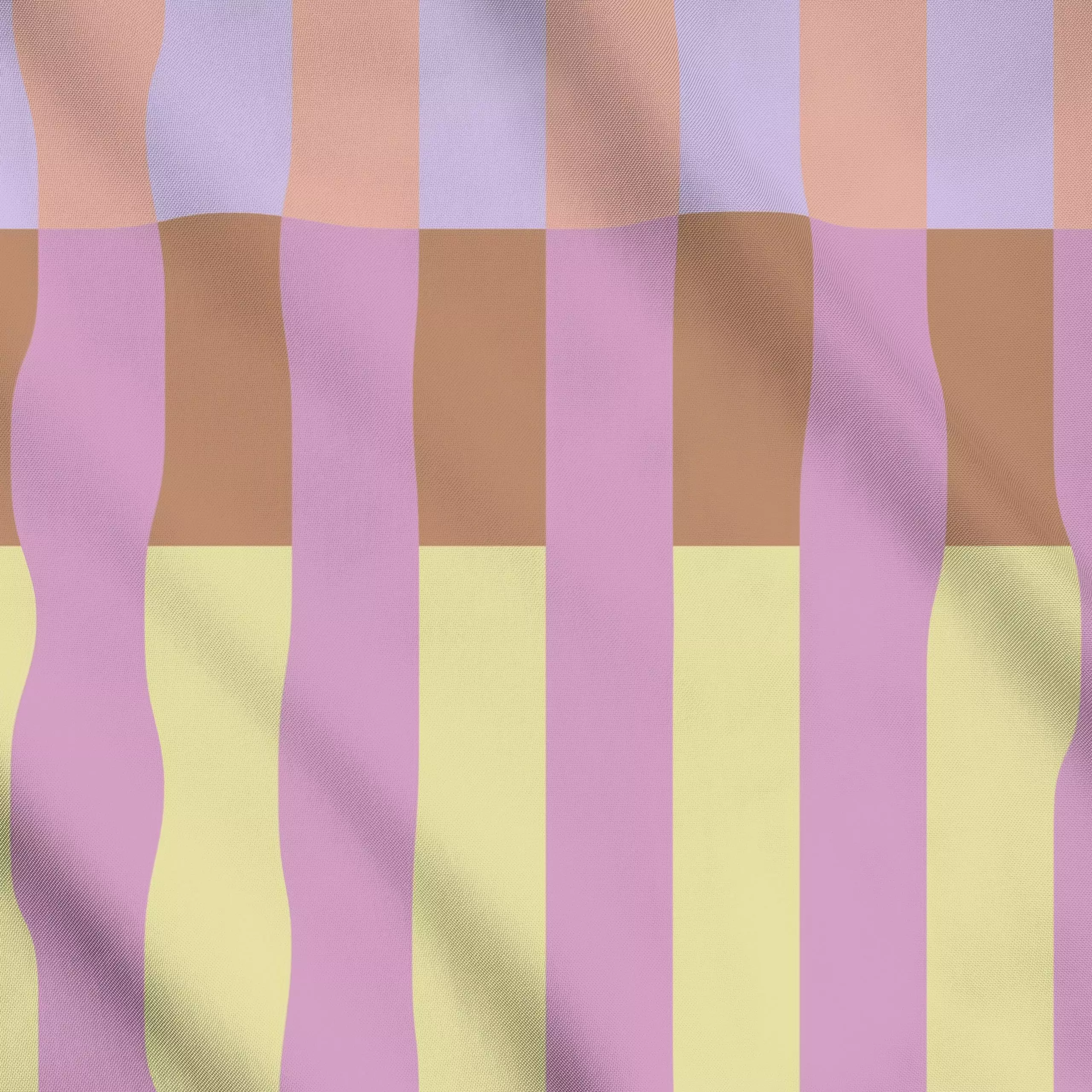 Meterware Tile Stripes Apricot Yellow - Frühling, Symbole & Muster - von „Studio ROSAGRAU“; Streifen, Sommer, farbenfroh, tr...