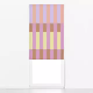 Raffrollo Tile Stripes Apricot Yellow