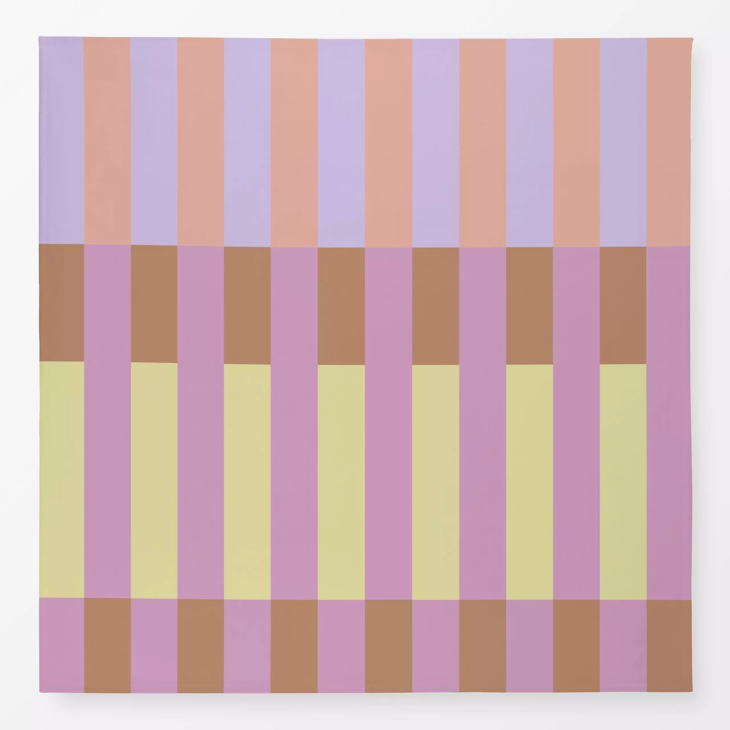 Tischdecke Tile Stripes Apricot Yellow - Frühling, Symbole & Muster - von „Studio ROSAGRAU“; Streifen, Sommer, farbenfroh, t...