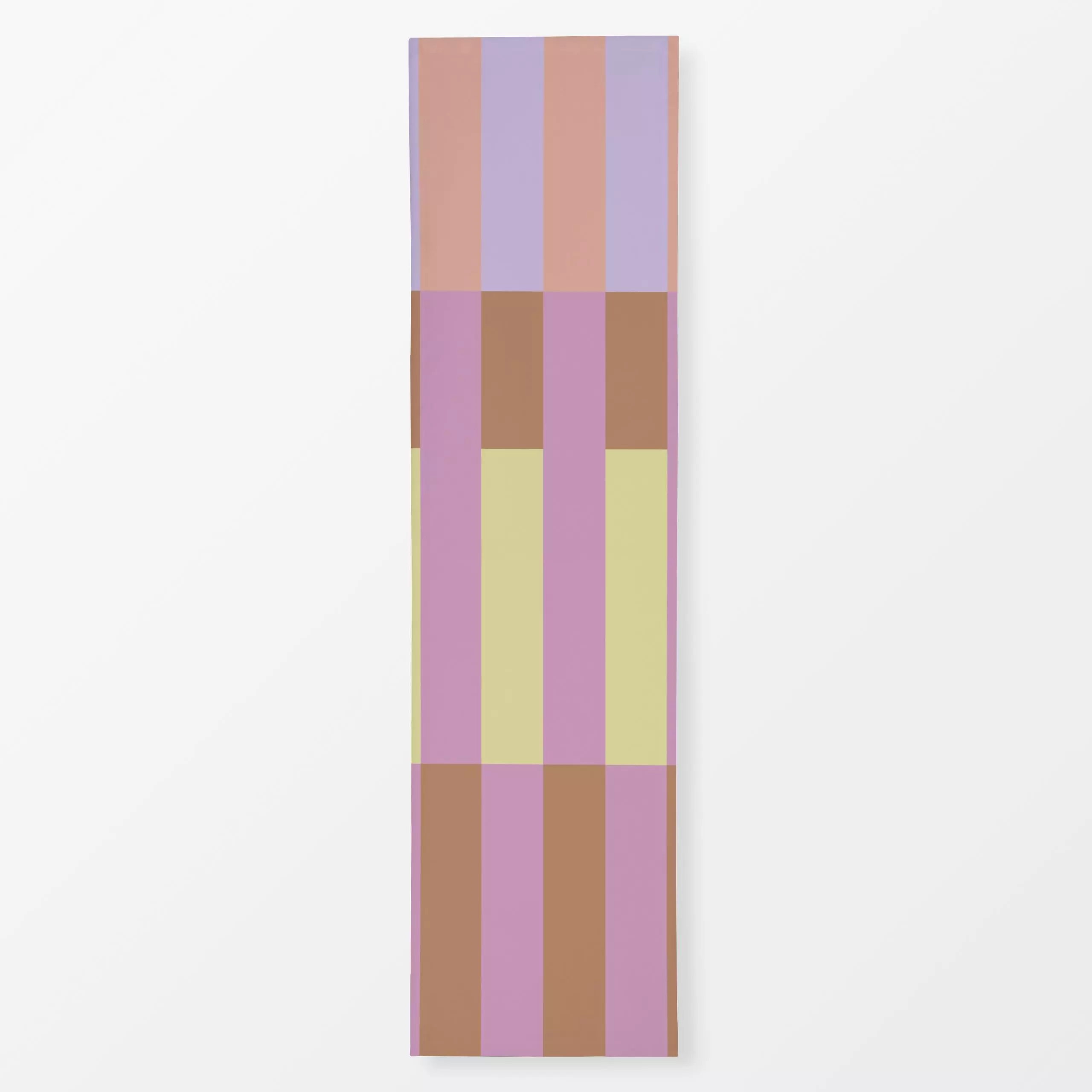 Tischläufer Tile Stripes Apricot Yellow - Frühling, Symbole & Muster - von „Studio ROSAGRAU“; Streifen, Sommer, farbenfroh, ...