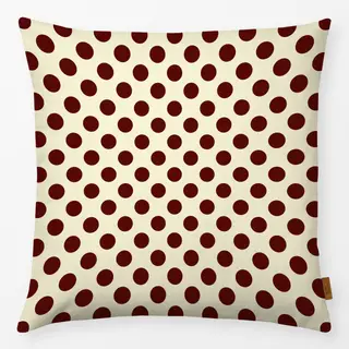 Kissen Polka Dots brown vanilla