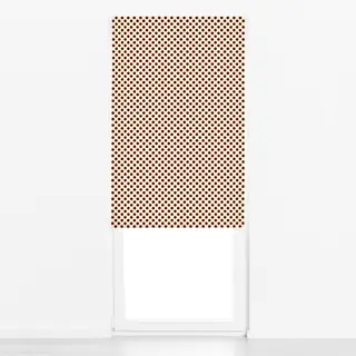 Raffrollo Polka Dots brown vanilla