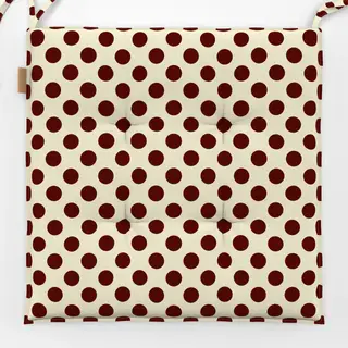 Sitzkissen Polka Dots brown vanilla