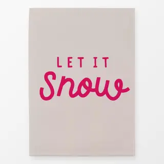 Geschirrtücher Let It Snow pink