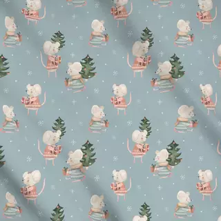 Meterware Weihnachtsmaus