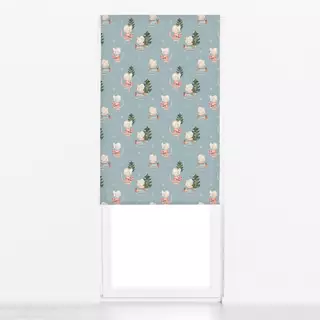 Raffrollo Weihnachtsmaus