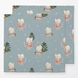 Servietten Weihnachtsmaus