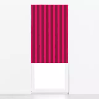 Raffrollo Wellenstreifen rot pink