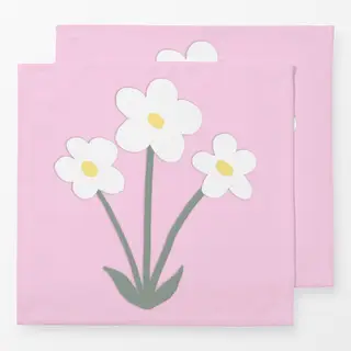 Servietten Kleine Blume Daisy Pink