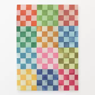 Geschirrtücher Checkerboard Squares Bunt