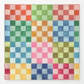 Tischdecke Checkerboard Squares Bunt