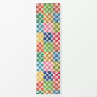 Tischläufer Checkerboard Squares Bunt