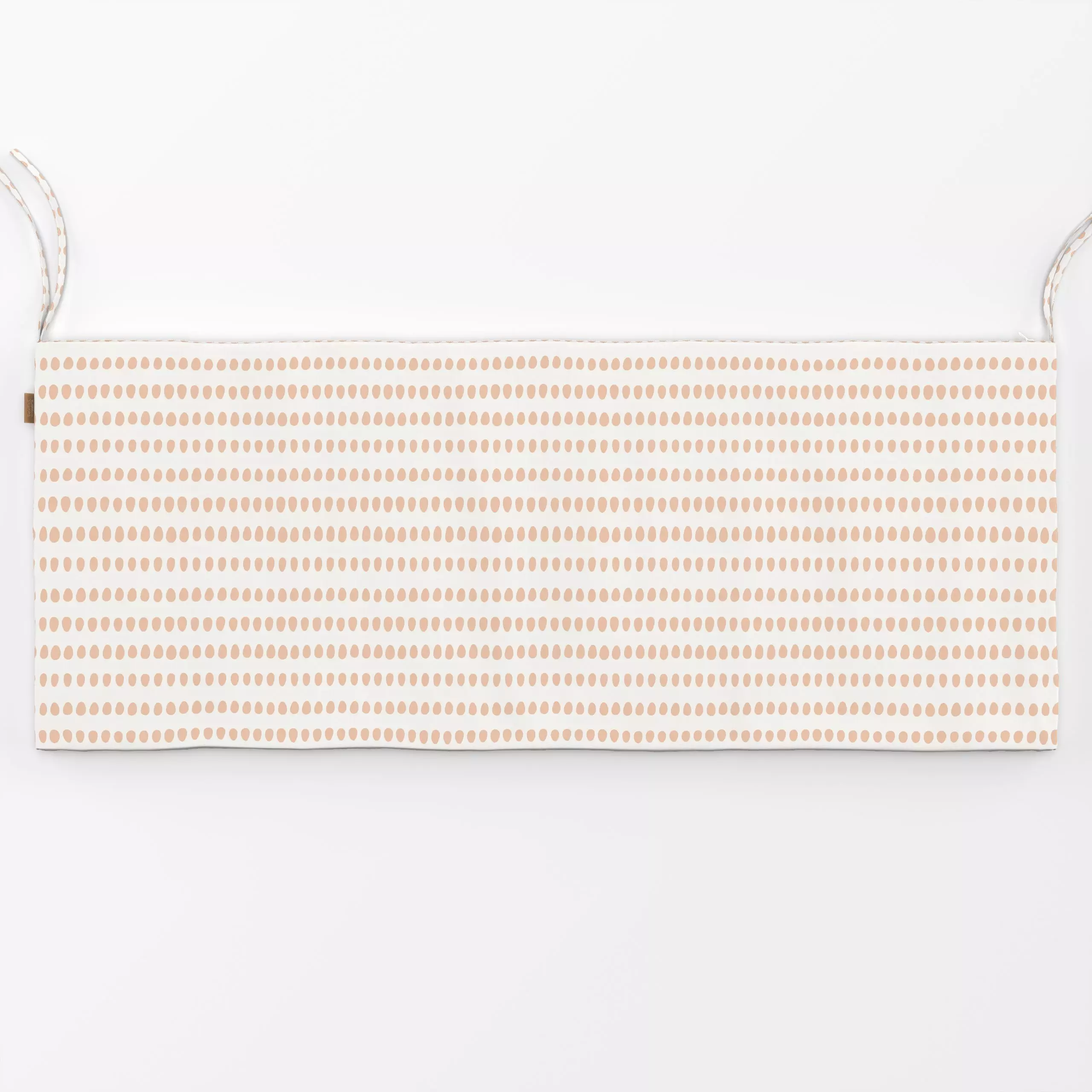 Bankauflage Eggs beige peach - Frühling, Symbole & Muster - von „Kathrin Woo"; Punkte, Geometrisch, modern, Dots, Ostern, ge...