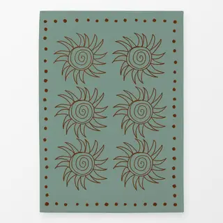 Geschirrtücher Spanish Swirl Sun Teal