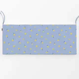 Bankauflage Kleine Frische Zitronen Blau