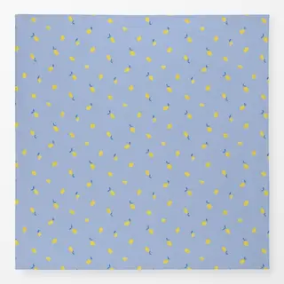 Tischdecke Kleine Frische Zitronen Blau