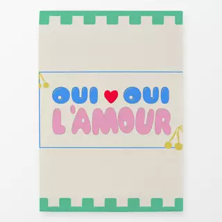 Geschirrtuch Oui Oui L'amour