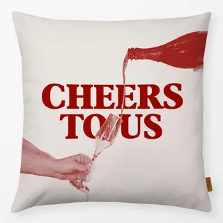 Kissen Cheers To Us Champagner