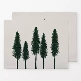 Tischset Lysegrøn Skov