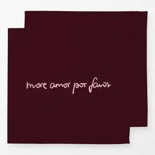 Servietten More Amor Por Favor berry