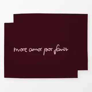Tischset More Amor Por Favor berry