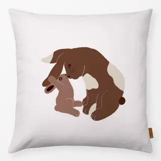 Kissen Hase mit Mama