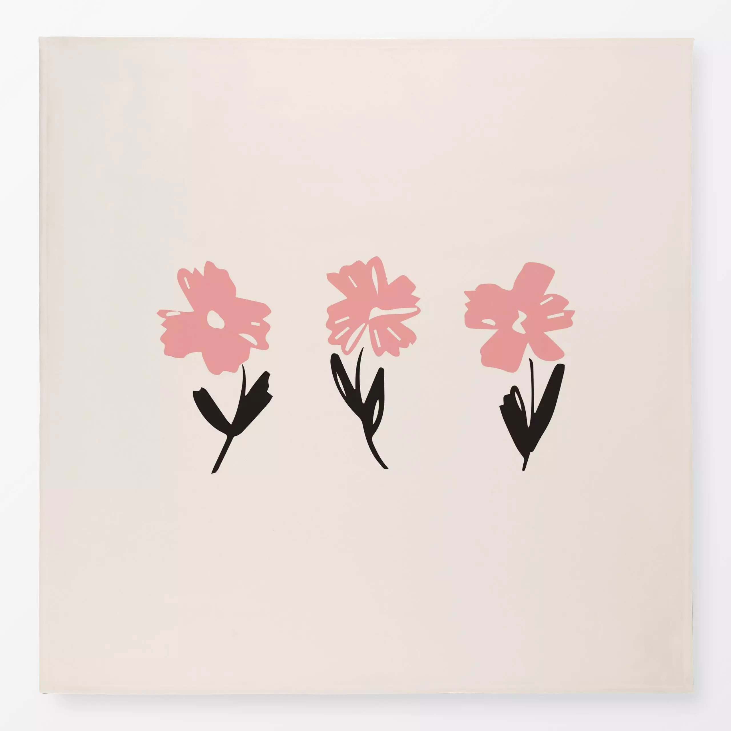 Tischdecke Floral Christine coral, Blumen, Sommer, von Kathrin Woo