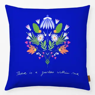 Kissen Blumenstrauß Typo