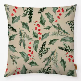 Kissen Tannenzweige sand