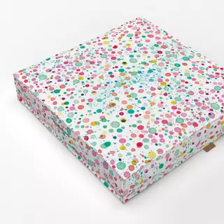 Bodenkissen Festive Watercolor Dots