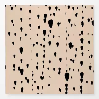 Tischdecke Beige Schwarz Tropfen